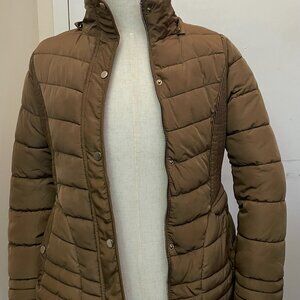 YMI Collection brown Polyster Faux Women´s Jacket Hooded L/G